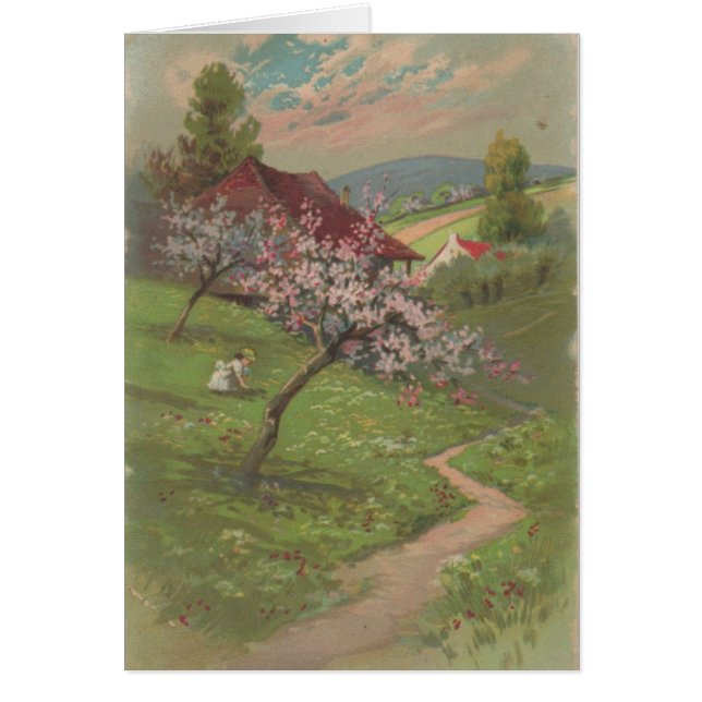 Fille de printemps sur une traînée de Hillside (Devant)