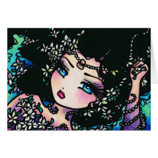 Fille de sirène d'imaginaire de fleur de ressort