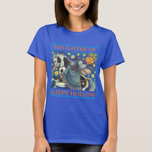 FILLE DE SLEEPY HOLLOW, T-SHIRT DE BASE DE HALLOWE (Devant)