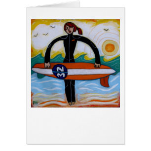 Fille de surfer