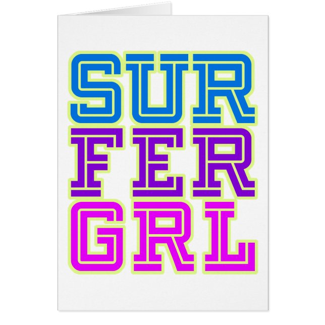 Fille de surfer (Devant)