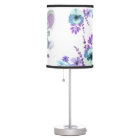 Fille d'éléphant violet turquoise Lampe, Lampe de