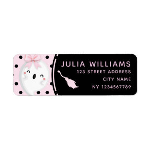 Fille d'Halloween Anniversaire Pink Black Polka po