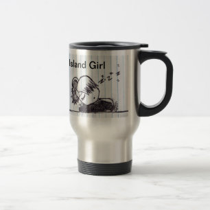 Fille d'île de tasse de voyage…