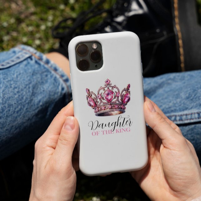 Fille du coque iphone de la Couronne de l'aquarell (Daughter of the King Watercolor Crown iPhone case)