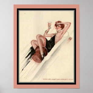Fille du Parti français Art déco des années 1920