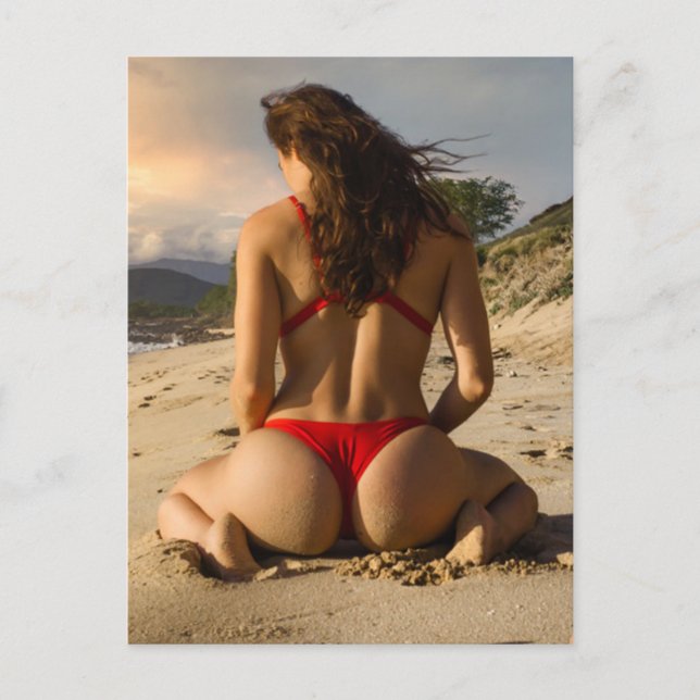 Fille en bikini chaud en été Photographie Carte po (Devant)