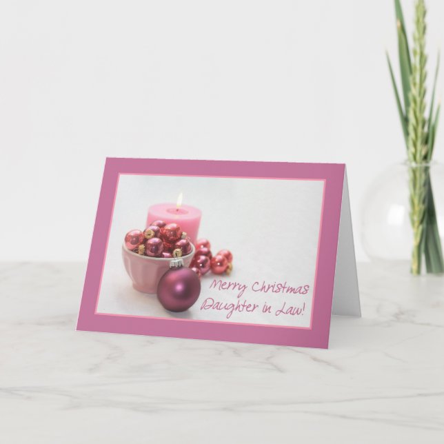 Fille en droit Joyeuse carte de Noël (Devant)