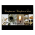 Fille et fille en droit Collage de Noël