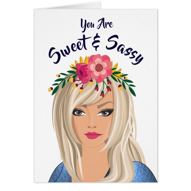 Fille Florale tendance "Sweet And Sassy" anniversa (Devant)