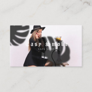 Fille Fumer Vape Carte de visite