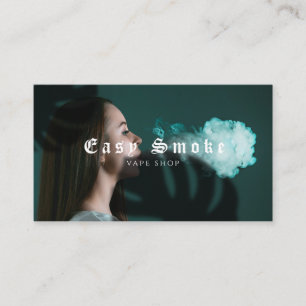 Fille Fumer Vape Carte de visite
