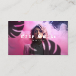Fille Fumer Vape Carte de visite