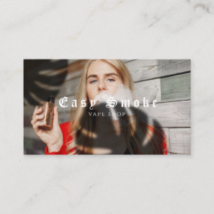 Fille Fumer Vape Carte de visite