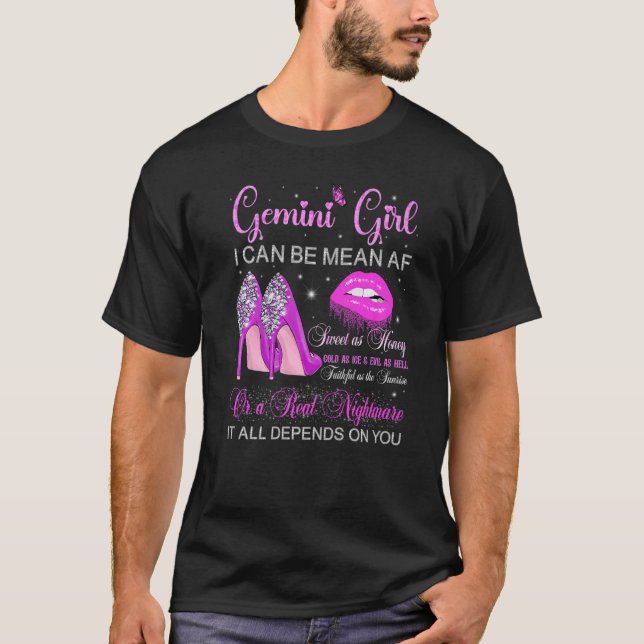 Fille Gemini Anniversaire talons hauts lèvres gout (Devant)