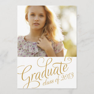 FILLE GRAD INVITATION DE LA FÊTE DE DIPLÔME