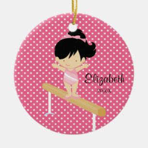 Fille gymnique Ornement de Noël Gymnastique