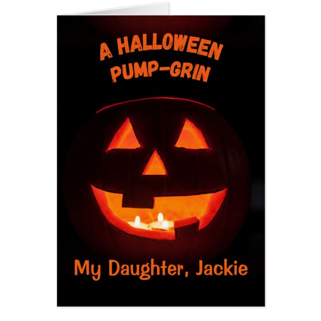 Fille Halloween Ajouter un nom mignon Jack o' Lant (Devant)