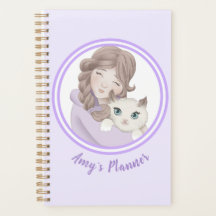 Fille & Kitty Enfants personnalisables
