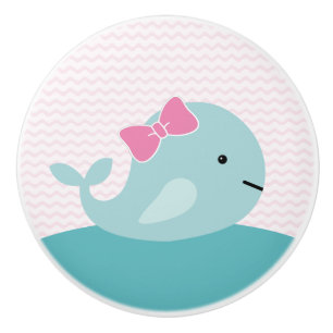 Fille Mer Vie Baleine Nourriture Tiroir Bouton à t