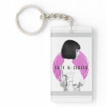 Fille mignonne et classe rose et noir