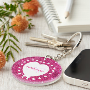Fille Monogramme Parties scintillant rose Modèle