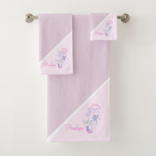 Fille Pastel Purple Marmaid Arc-en-ciel