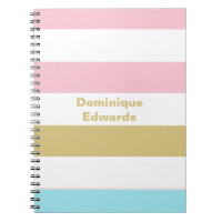 Fille Pastel Stripes Carnet
