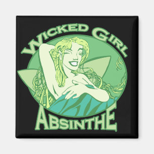 Fille pernicieuse Absinthe Magnet