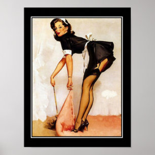 Fille Pin-up affiche classique