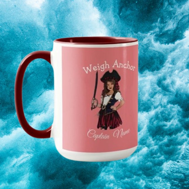fille Pirate mug (Créateur téléchargé)