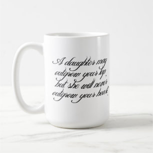 Fille pour engendrer la tasse de citation