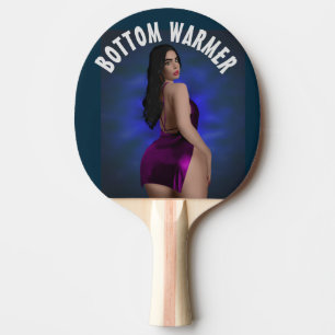 FILLE PULPEUSE BELLE RAQUETTE DE PING PONG À GROSS