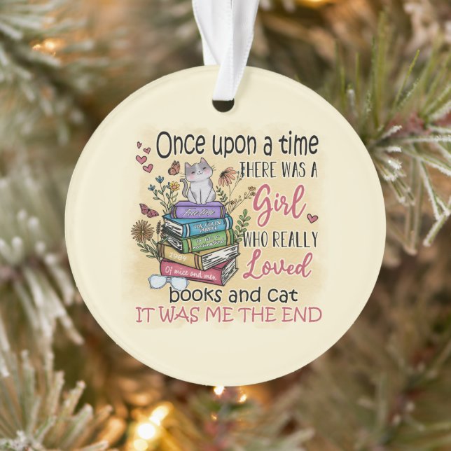 Fille qui aime les livres et les chats (Arbre)
