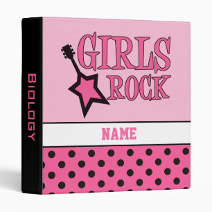 Fille rose Personnalisée Filles Classeur de l'écol