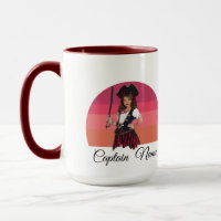 Fille rose Pirate Mug