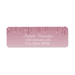 Fille Rose Rose Gold goutte Parties scintillant Fa