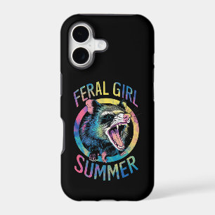 Fille Sauvage Été Opossum Tie Dye Raton Laveur