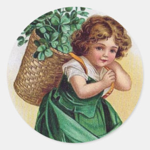 Fille shamrock - Sticker