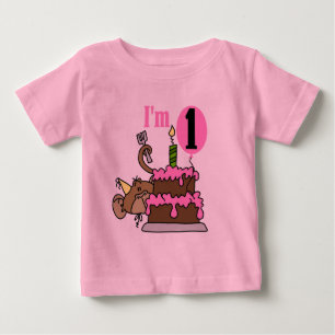 Fille Singe Je suis un Tshirts d'anniversaire
