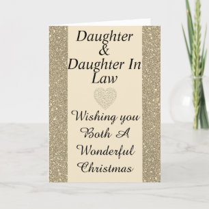 Fille spéciale & Fille en droit Carte de Noël