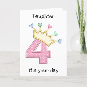 *FILLE* SUR SA "4e" CARTE D'ANNIVERSAIRE