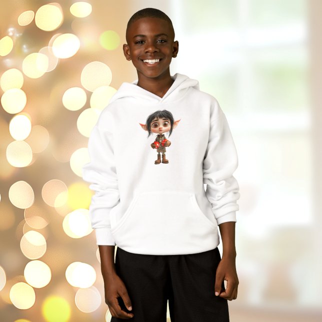 Fille surprise Sweat - shirt à capuche de Noël Elf (Créateur téléchargé)