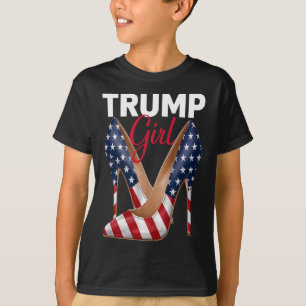 Fille talon haut Stilettos drapeau américain Trump