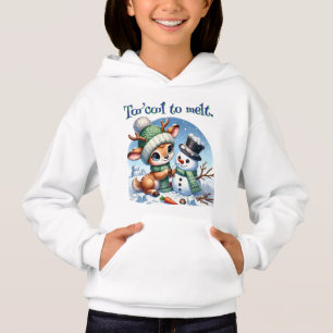 Fille trop cool pour faire fondre le sweat à capuc