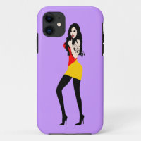 ♔° ・ Fille Vampire mortelle iPhone 5 Coque ・° ♔