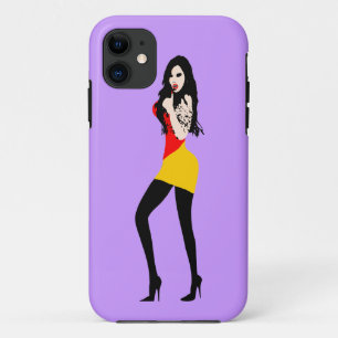 ♔° ・ Fille Vampire mortelle iPhone 5 Coque ・° ♔
