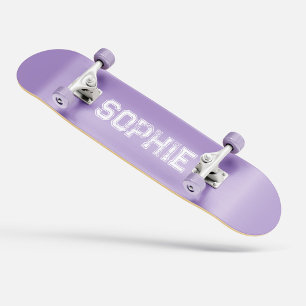 Fille Varsity Pink Skateboard Nom personnalisé
