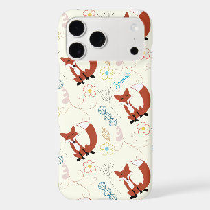 Fille Vintage Animaux de la Forêt Renard Motif