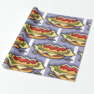 Filled Sandwich Wrapping Paper